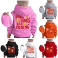 thumbnail image 1 of Vividxx Hoodies For Girls Long Sleeve Soft Sweatshirt Letter Print Kids Cute Pullovers Top Fashion Casual Hoodie For Fall Winter Trendy Fashion 12-13 Years, 1 of 5