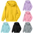 thumbnail image 1 of Vividxx Hoodies For Girls Zip Up Hooded Sweatshirt Long Sleeve Pullover Casual Outerwear Soft Kids Athletic Jacket For School Daily Wear Comfortable Classic 9-10 Years, 1 of 4