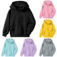 thumbnail image 1 of Vividxx Hoodies For Girls Zip Up Hooded Sweatshirt Long Sleeve Pullover Casual Outerwear Soft Kids Athletic Jacket For School Daily Wear Comfortable Comfortable 9-10 Years, 1 of 4