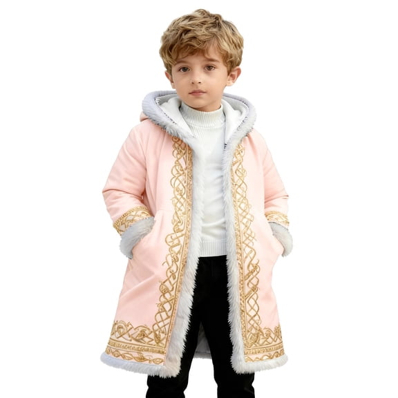 Vividxx Jacket For Boys Winter Kids Christmas Printed Cozy Novelty Cardigan For Boys And Girls Outerwear For Everyday Wear 9-10 Years