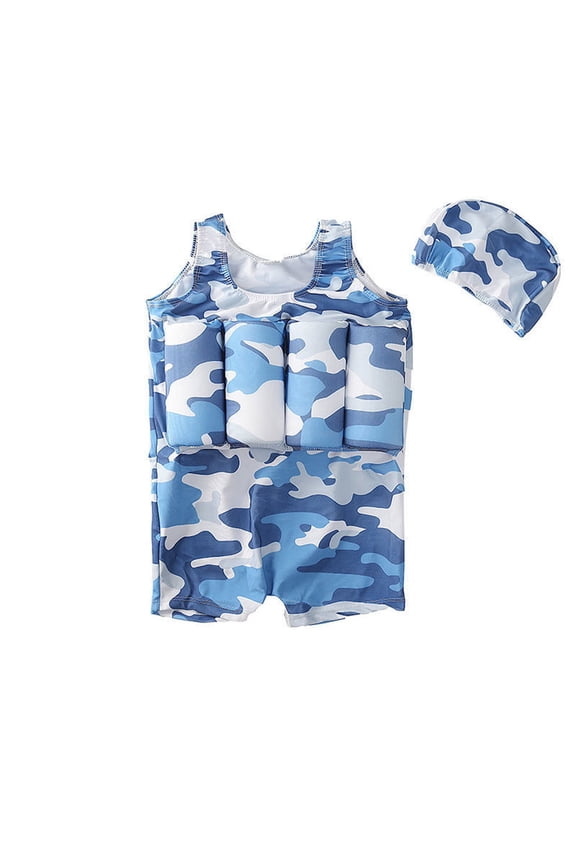 Kids Flotation Swimwear Boys Girls Bathing Suit For Beach Summer Swimming Pool Water Play Toddler Infant Comfortable Stretchy 4-5 Years