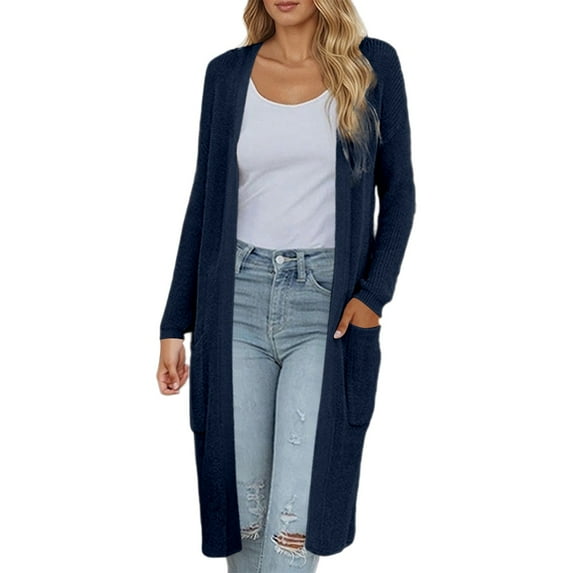 Vividxx Knit Cardigan Long Sleeve Sweater Coat With Pockets For Autumn Winter Stylish And Comfortable Outerwear For Casual Wear Fashion Clothing