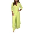 thumbnail image 1 of Vividxx Ladies Chiffon Long Sleeve Trousers Two Piece Set Casual Fashion Fall Fashion Clothes, 1 of 5