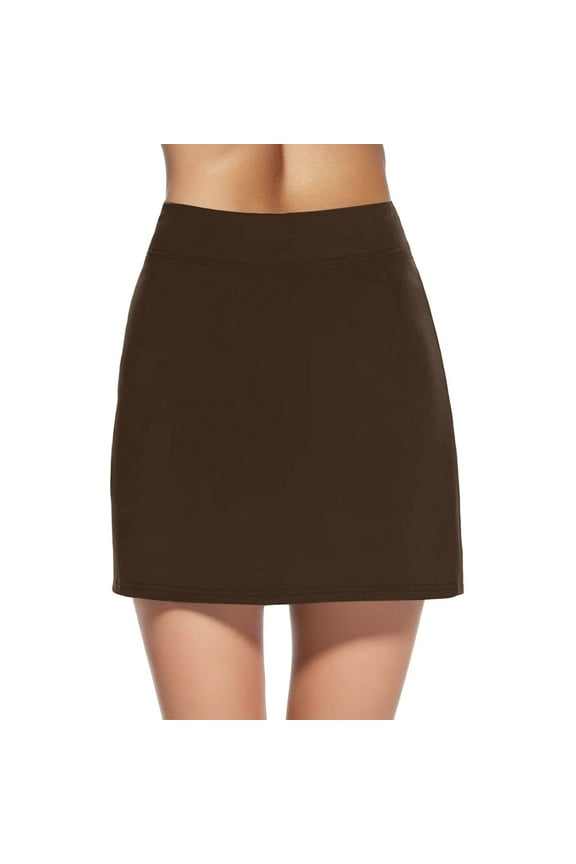 Lightweight Skirt Skort Performance Sport Women's Running Tennis For Active Skirt Solid Color Fashion Clothing