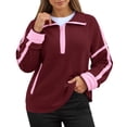 thumbnail image 1 of Vividxx Long Sleeve Stand Neck Pullover Casual Color Soft Comfortable Athletic Streetwear Fashion Fashion Clothing, 1 of 4