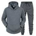 thumbnail image 1 of Vividxx Men Zipper Sweater Pants Sports Suit Leisure Solid Color Autumn And Winter Set, 1 of 9