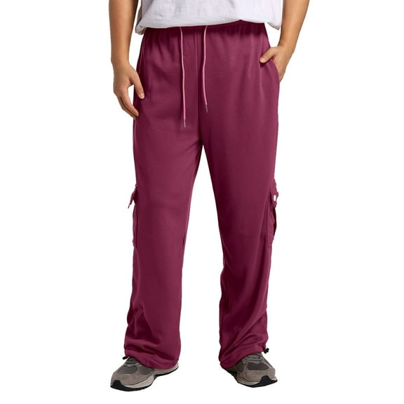 Vividxx Men's Casual Pants Male Fitness Running Trousers Drawstring Loose Waist Solid Color Pocket Loose Sweatpants Streetwear