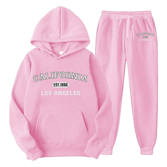 Vividxx Men's Letter Printed Hoodie Sportswear Set 2 Piece Sports Plus Size Casual Long Sleeve