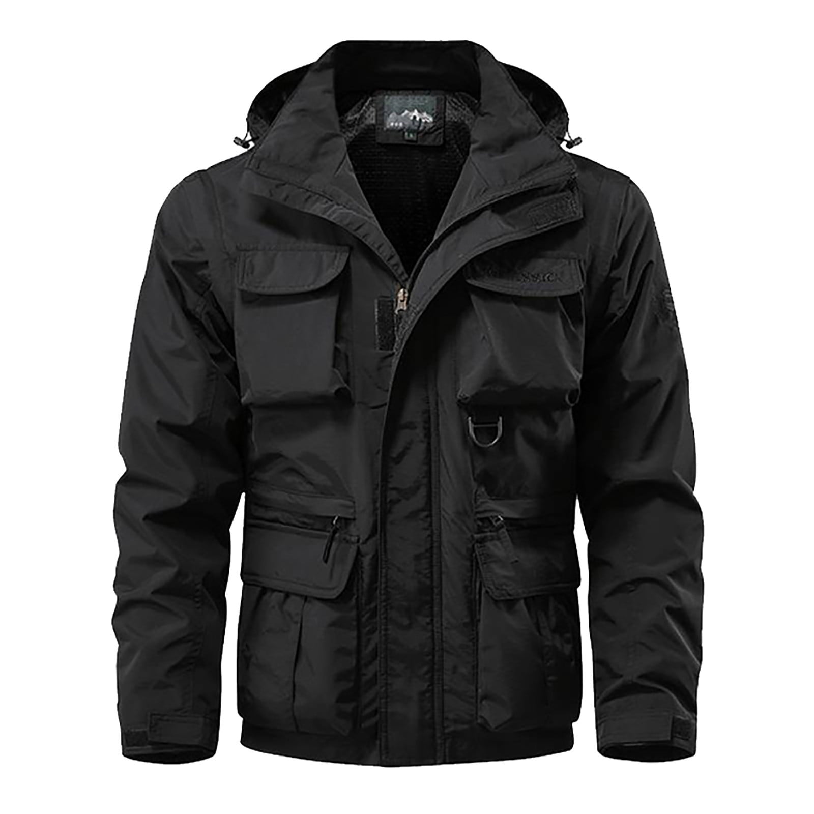 Vividxx Men's Workwear Jacket Removable Sleeves Outerwear With ...