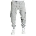 thumbnail image 1 of Vividxx Mens Casual Pants Male Fall Winter Overalls Pocket Pants Sports Casual Pants Cargo Pants Solid Color Classic, 1 of 6