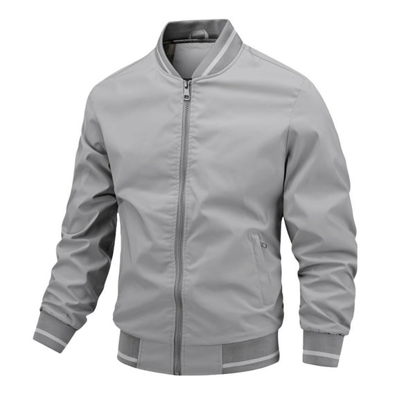 Vividxx Mens Jacket Men's Loose Sports Casual Jacket Overcoat Long Sleeve Classic