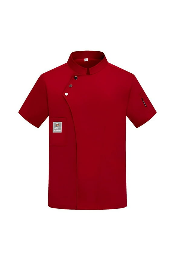 Mens Jacket Unisex Men's Chef Coat Jacket Women Kitchen Restaurant Cooking Work Chef Uniformss Shirt Tops Long Sleeve