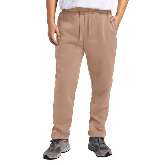 Vividxx Mens Pants Casual Solid Color Track Cuff Lace Up Workout Pants With Pocket Fall Winter Casual Sports Elastic Waist Straight Slim Pants Leisure