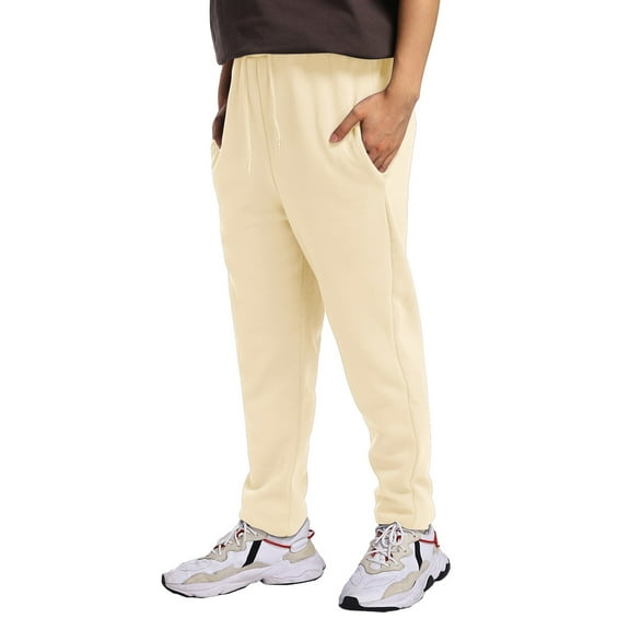 Vividxx Mens Pants Male Casual Fitness Running Trousers Drawstring Loose Waist Solid Color Pants Pocket Loose Sweatpants Leisure