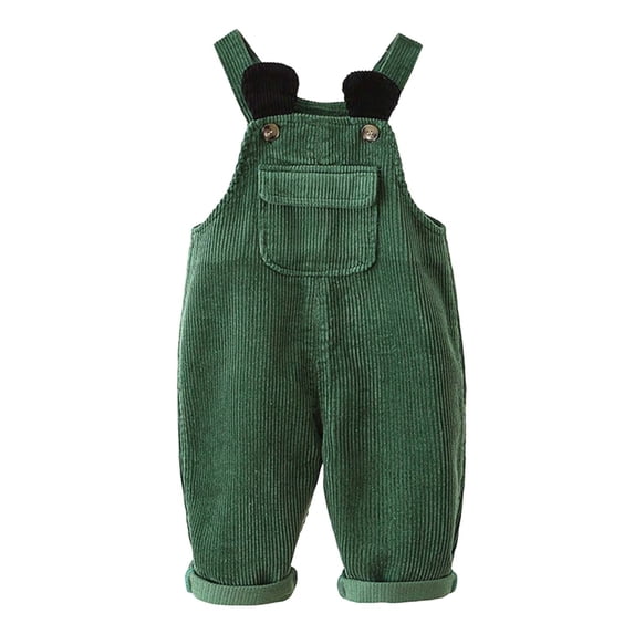 Vividxx Pants For Boys Corduroy Overalls Dungarees For Toddlers And Kids Solid Color Soft And Comfortable Overall Pants With Adjustable Straps Stylish Childrens Overalls 6-12 Months