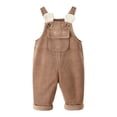 thumbnail image 1 of Vividxx Pants For Boys Corduroy Overalls Dungarees For Toddlers And Kids Solid Color Soft And Comfortable Overall Pants With Adjustable Straps Stylish Childrens Overalls 18-24 Months, 1 of 7