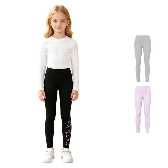 Vividxx Pants For Girls Kids Leggings Breathable Pants For Soft Stretchable Everyday Wear Slim Fit Fashion 3-4 Years