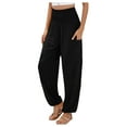 thumbnail image 1 of Vividxx Pants For Women Casual Fashion Women's Wear Elastic High Waist Wide Leg Casual Pants Casual Pants Fashion Outfits Clothes, 1 of 3