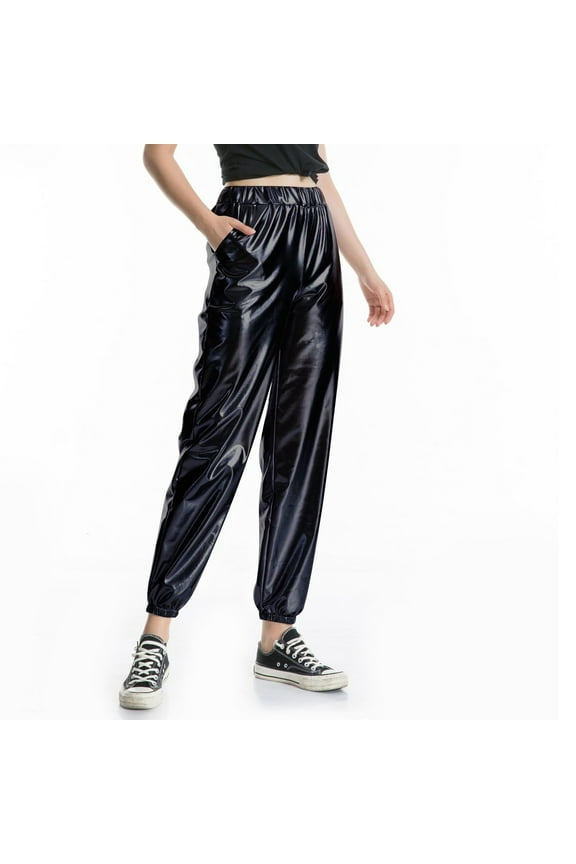 Pants For Women Casual Sports Street Hip Hop Party Sparkly Fancy Pants Casual Trousers