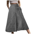 thumbnail image 1 of Vividxx Pants For Women Fashion Striped Patchwork Loose Casual High Waist Pocket Elastic Waist Ankle Length Trousers Casual Trousers, 1 of 5