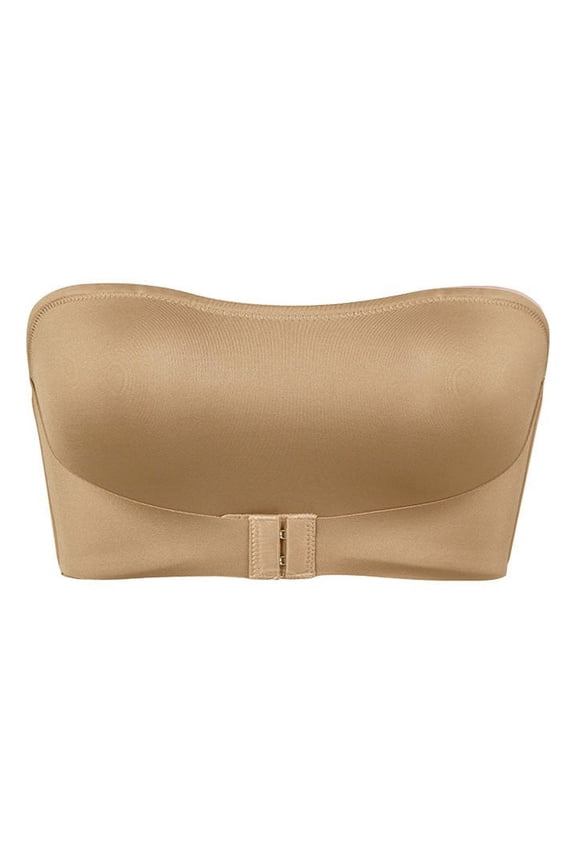 Strapless Bras For Women Comfortable Sexy Transparent Shoulder Strap Cordless Backless Spongeless With Convertible Shoulder Straps Classic