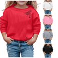 thumbnail image 1 of Vividxx Sweatshirts For Girls Long Sleeve Soft Sweatshirt Halloween Cute Crewneck Pullovers Top For Kids Streetwear 4-5 Years, 1 of 4