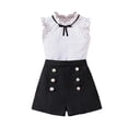 thumbnail image 1 of Vividxx Toddler Girl Clothes Children's Polka Double Fashion Suit 4-5 Years, 1 of 9