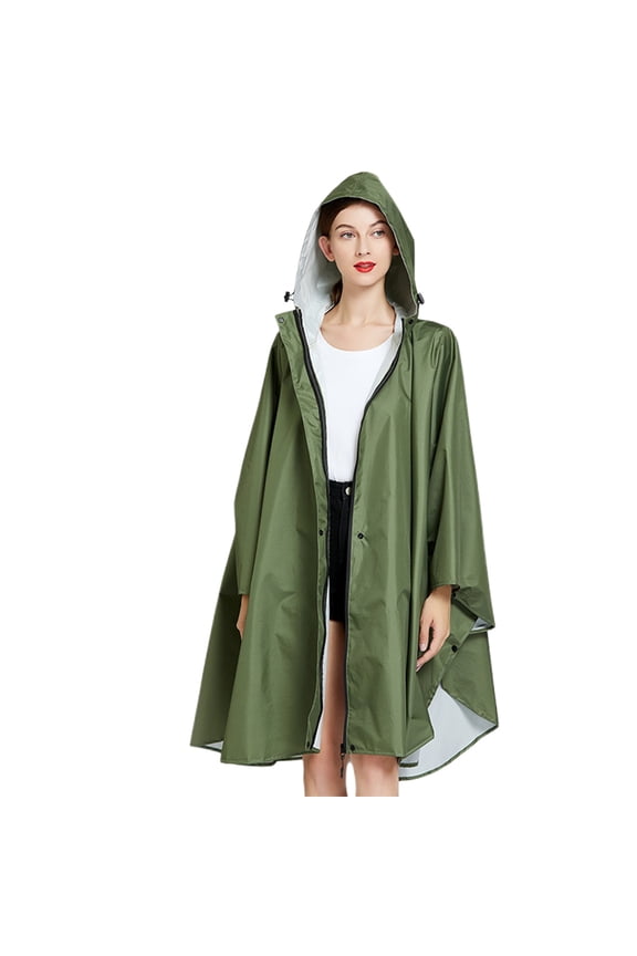 Unisex Cape Coat Lightweight Windproof Outdoor Rain Poncho With Color Block Design For All Seasons Fall Outfits 2025