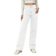 thumbnail image 1 of Vividxx Washed High Waist Denim Jeans With Distressed Details Comfortable Relaxed Fit Straight Leg Casual Trousers For Everyday Wear Casual Soft, 1 of 7