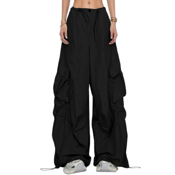 Vividxx Women's Casual Cargo Pants High Waisted Loose Fit Comfortable Everyday Workwear Trousers With Pleated Design For Spring Summer Fall Breathable
