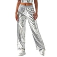 thumbnail image 1 of Vividxx Women's Pants Leisure High Street Design Gradient High Waist Straight Pants Soft Comfy Loose Fit Slacks Trousers Casual Trousers, 1 of 3