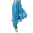 thumbnail image 1 of Vividxx Women's Pants Sequin Pants Belly Dance Performance Dance Pants Chiffon Highlight Pants Work Business Casual Trousers Vacation Trousers, 1 of 3