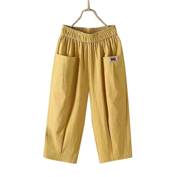 Vividxx Women's Pants Summer Wide Leg Casual Loose Drawstring High Waist Palazzo Pants Trousers With Pockets Loose Fit Beach Trousers