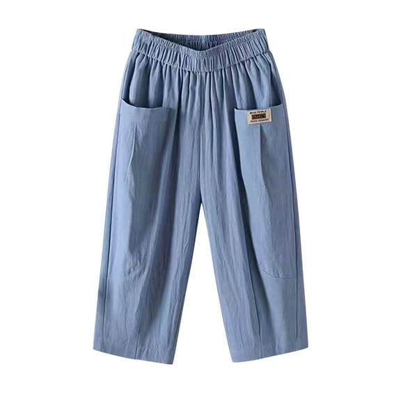 Vividxx Women's Pants Summer Wide Leg Casual Loose Drawstring High Waist Palazzo Pants Trousers With Pockets Vacation Trousers