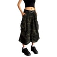 thumbnail image 1 of Vividxx Women's Shorts Washed Cargo Capri Pants For Distressed Utility Cropped Trousers With Curved Hem Flexible Comfort Fit Daily Casual Wear Modern Boho Style Vacation Trousers, 1 of 9