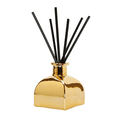 thumbnail image 1 of Vivience Fol Oil Reed Diffuser Aromatherapy Diffuser Home Decor, Iris & Rose, Square Gold, 1 of 4