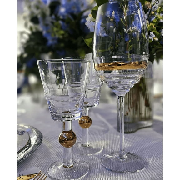 Vivience Set of 6 Linear Design Glasses