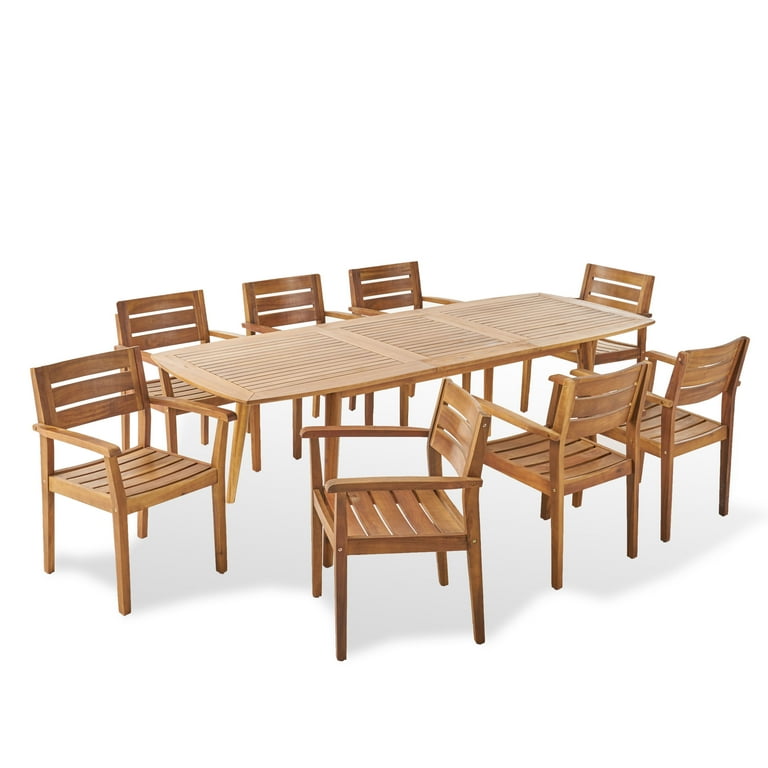 8 seater wooden outdoor setting clearance