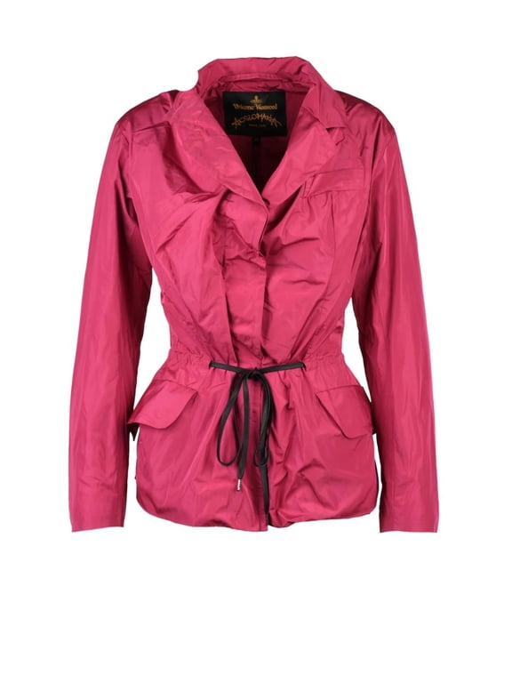 Anglomania Structured Fuchsia Jacket With Unique Ruched Detailing (Women's)
