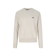 Vivienne Westwood Cream Alex Cotton Crew Neck Sweater Mens