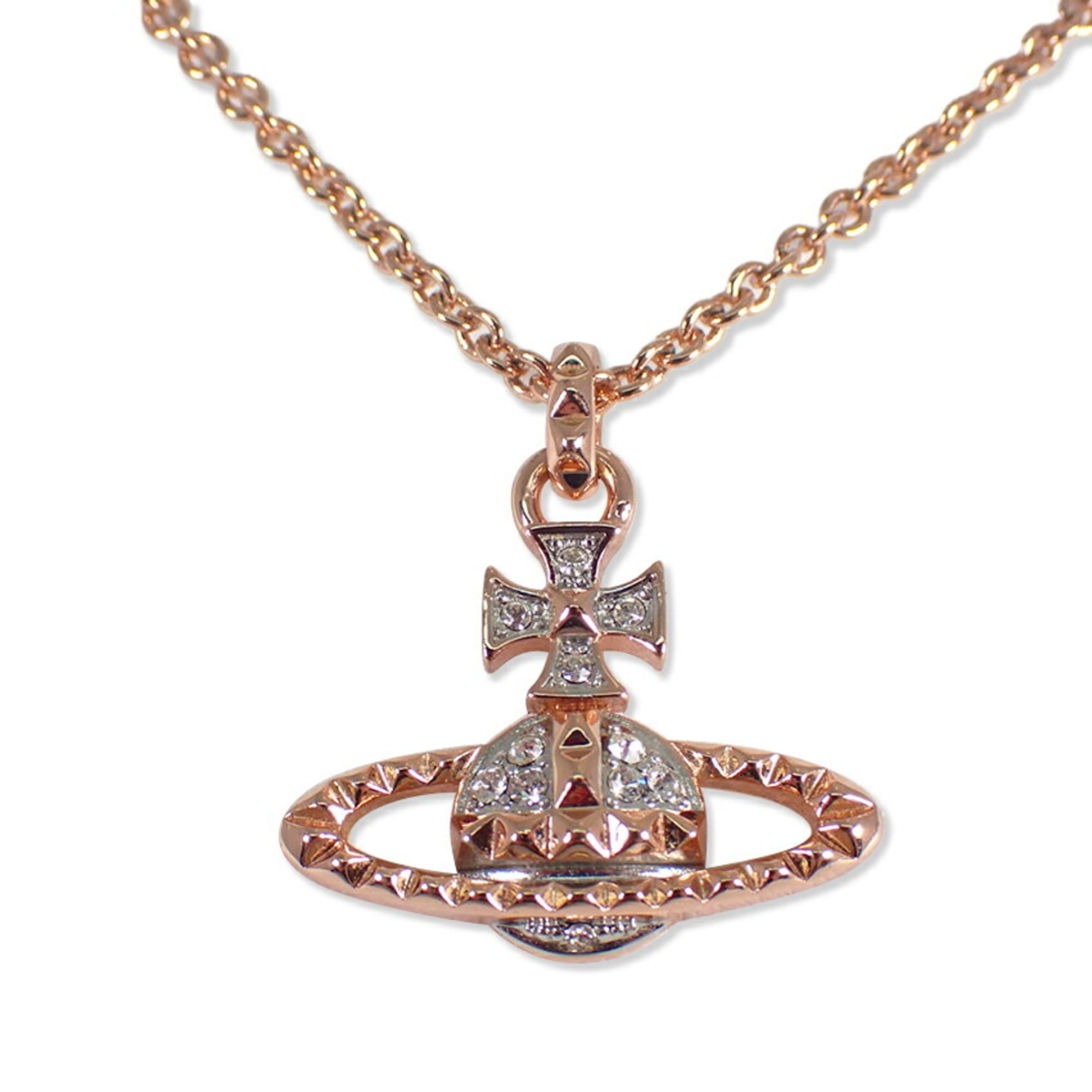 Vivienne Westwood Rhinestone Orb Pendant Necklace