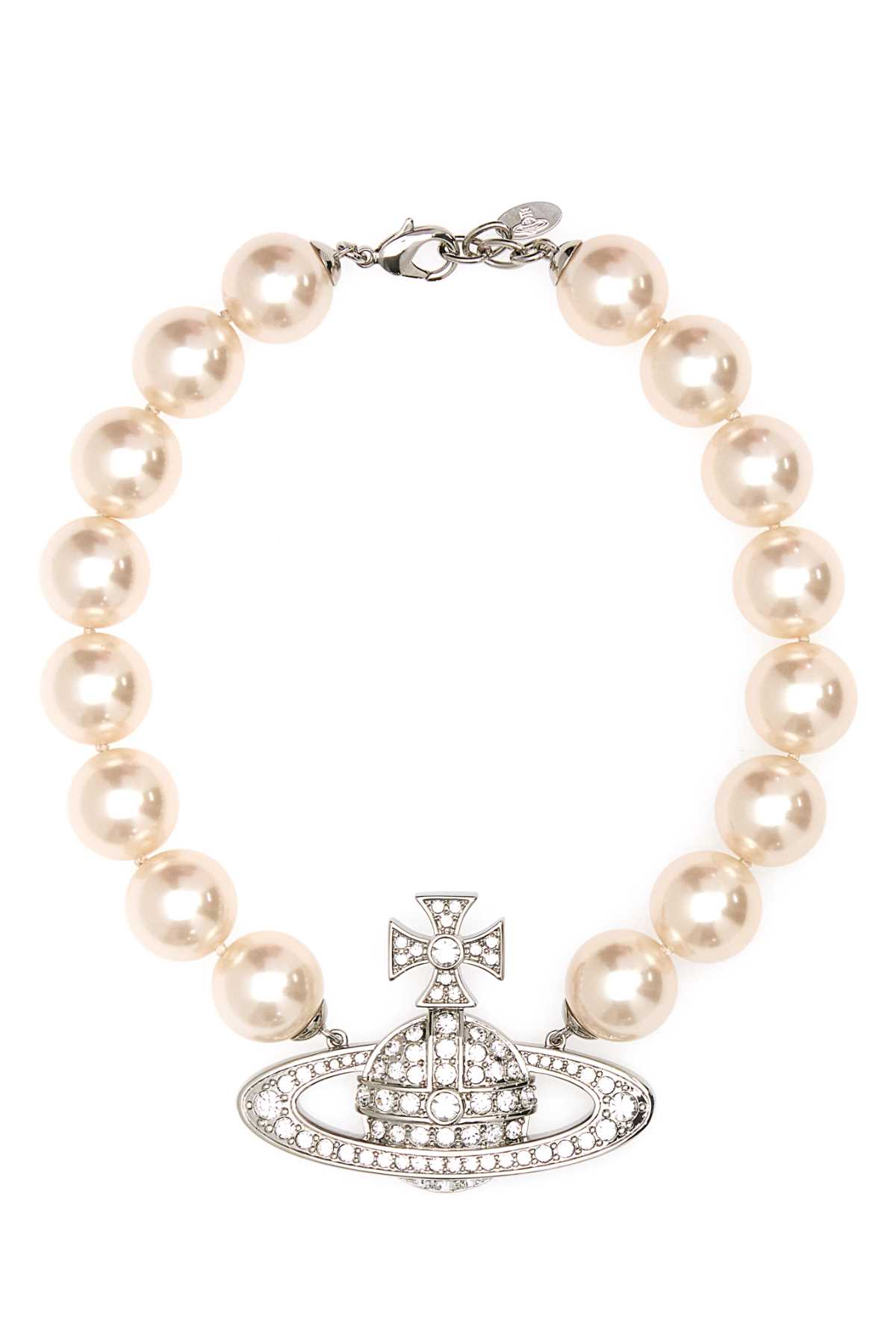 Vivienne Westwood Woman Ivory Pearls Neysa Necklace
