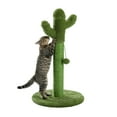 thumbnail image 1 of Vivifying 28 Inch Cactus Cat Scratching Post with Natural Sisal Ropes, Interactive Ball, Cat Scratcher for Cats and Kittens Green, 1 of 8