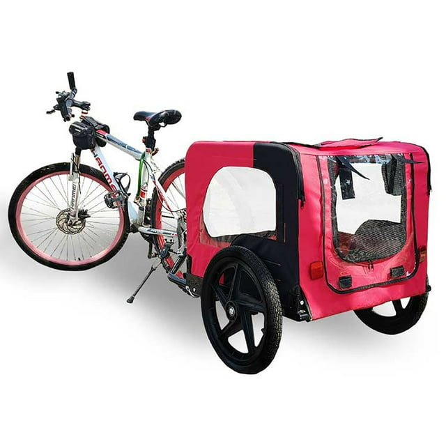 Vivifying Dog Bike Trailer 2in1 Travel Dog Stroller, Small Pet