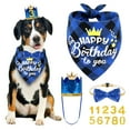 thumbnail image 1 of Vivifying Dog Birthday Bandana Set, Doggie Birthday Party Supplies Decorations, 1 of 7