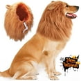 thumbnail image 1 of Vivifying Lion Mane for Dog, Adjustable Halloween Dog Lion Costume Wig with Ears for M&L Dog(Brown), 1 of 8