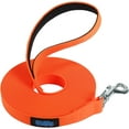 thumbnail image 1 of Vivifying Long Dog Leash, 20ft Waterproof Dog Training Leash for Outside, Durable PVC Long Line Lead with Padded Handle for Recall Training, Hiking, Swimming, Beach and Lake (Orange), 1 of 7