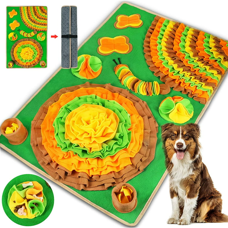 Fhiny Snuffle Mat for Dogs, Washable Sniff Digging Feeding Mat Dog  Interactive Toys Puppy Mental Stimulation Toys Practice Foraging Skills &  Stress