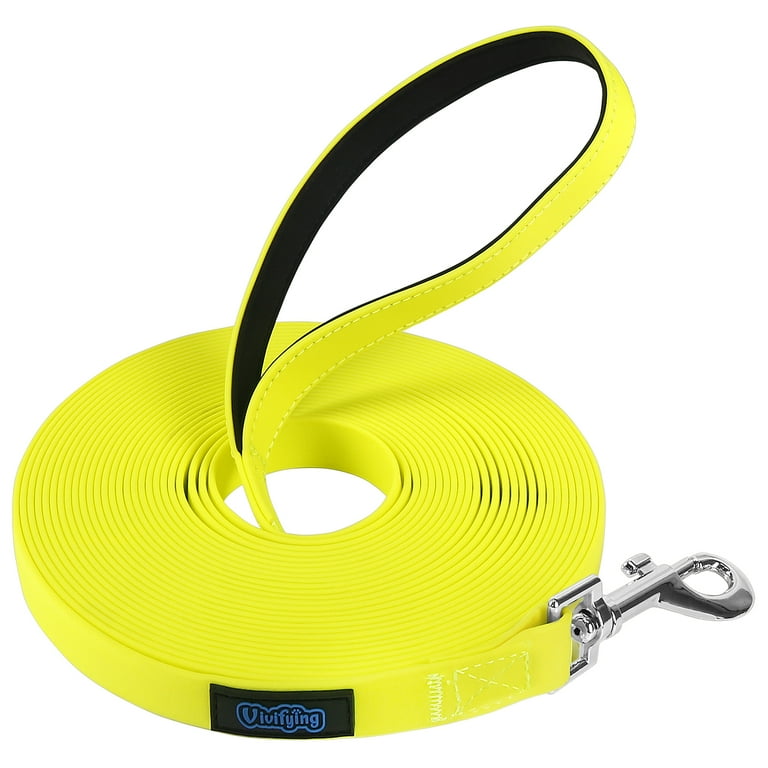 Vivifying Waterproof Dog Leash, 32FT Durable PVC Long Line