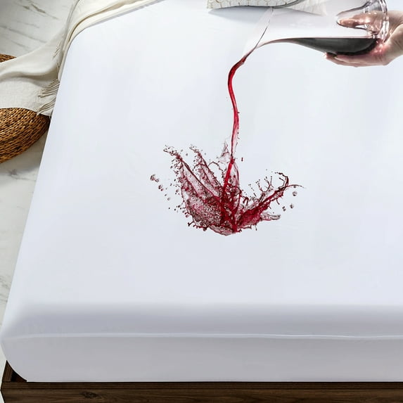 Viviland 2 pack Waterproof Mattress Protector Twin Mattress Cover White 39" x 75"